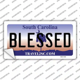 Blessed South Carolina Novelty Sticker Decal Small