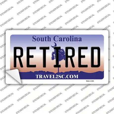 Retired South Carolina Novelty Sticker Decal Small