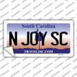 N Joy SC South Carolina Novelty Sticker Decal Small