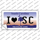 I Love South Carolina Novelty Sticker Decal Small