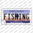 Fishing South Carolina Novelty Sticker Decal Small