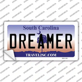 Dreamer South Carolina Novelty Sticker Decal Small