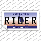 Rider South Carolina Novelty Sticker Decal Small