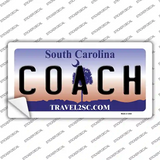 Coach South Carolina Novelty Sticker Decal Small