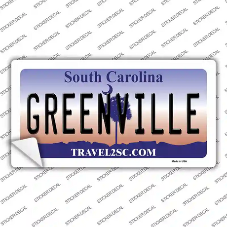 Greenville South Carolina Novelty Sticker Decal Small