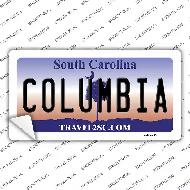 Columbia South Carolina Novelty Sticker Decal Small