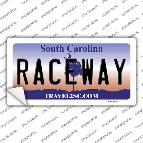 Raceway South Carolina Novelty Sticker Decal Small