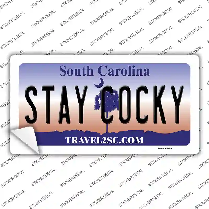 Stay Cocky South Carolina Novelty Sticker Decal Small