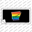 Arkansas Rainbow Novelty Sticker Decal Small