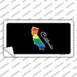 California Rainbow Novelty Sticker Decal Small