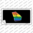 Georgia Rainbow Novelty Sticker Decal Small