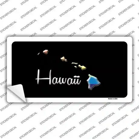 Hawaii Rainbow Novelty Sticker Decal Small