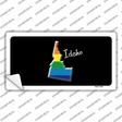 Idaho Rainbow Novelty Sticker Decal Small