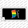 Indiana Rainbow Novelty Sticker Decal Small