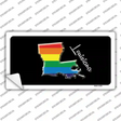 Louisiana Rainbow Novelty Sticker Decal Small