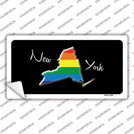 New York Rainbow Novelty Sticker Decal Small