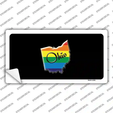 Ohio Rainbow Novelty Sticker Decal Small