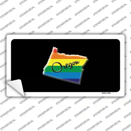 Oregon Rainbow Novelty Sticker Decal Small