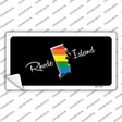 Rhode Island Rainbow Novelty Sticker Decal Small