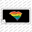 South Carolina Rainbow Novelty Sticker Decal Small