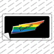 Tennessee Rainbow Novelty Sticker Decal Small