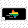 Texas Rainbow Novelty Sticker Decal Small