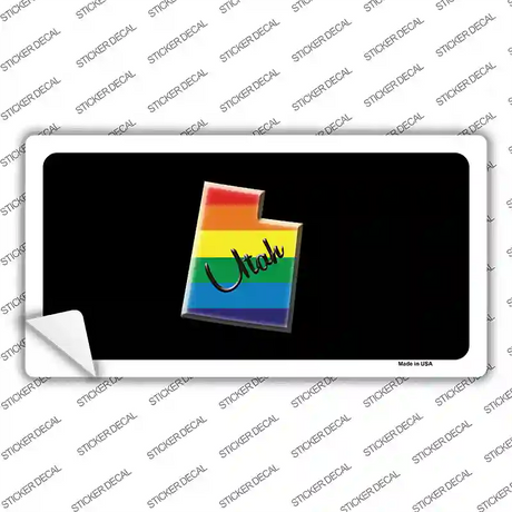 Utah Rainbow Novelty Sticker Decal Small