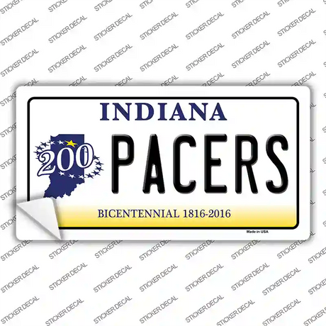 Pacers Indiana Novelty Sticker Decal Small