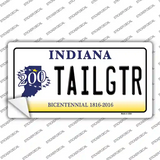 Tailgtr Indiana Background Novelty Sticker Decal Small