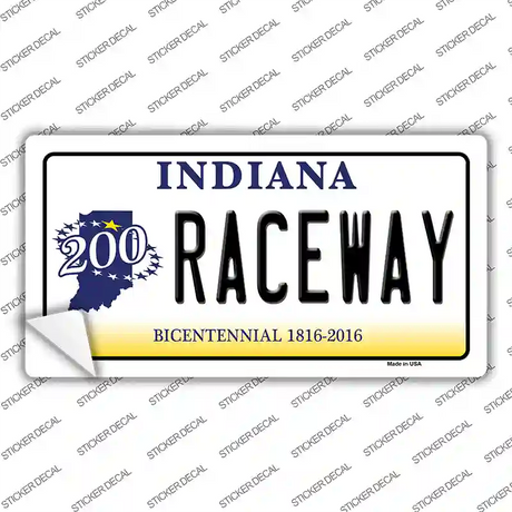 Raceway Indiana Novelty Sticker Decal Small