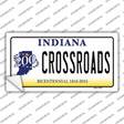 Crossroads Indiana Novelty Sticker Decal Small