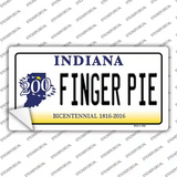 Finger Pie Indiana Novelty Sticker Decal Small