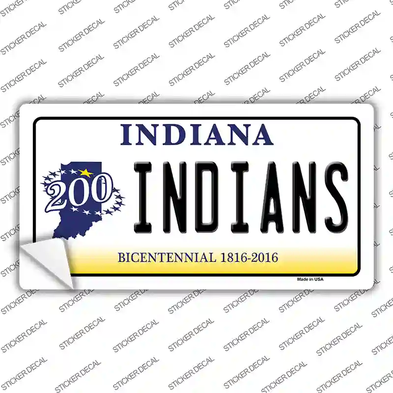 Indians Indiana Novelty Sticker Decal Small