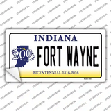 Fort Wayne Indiana Novelty Sticker Decal Small