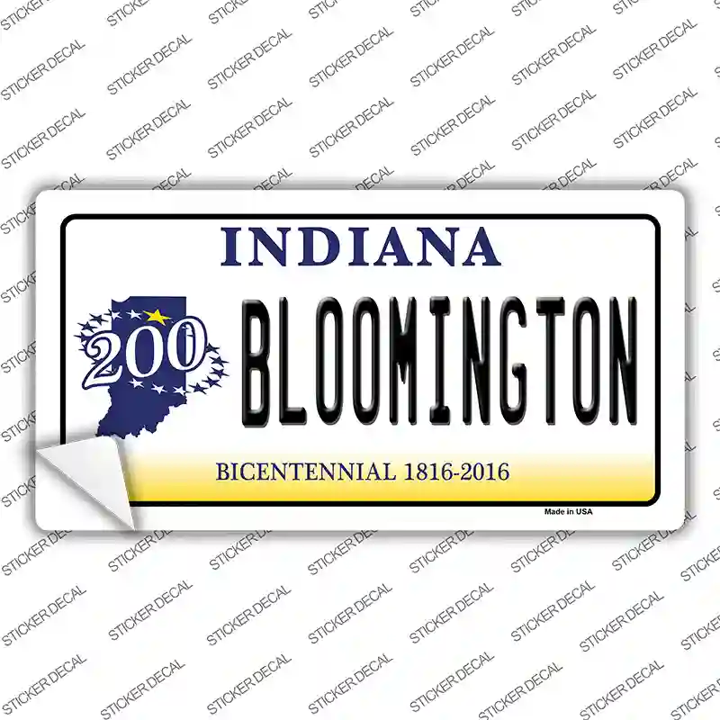 Bloomington Indiana Novelty Sticker Decal Small