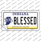 Blessed Indiana Novelty Sticker Decal Small