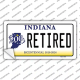 Retired Indiana Novelty Sticker Decal Small