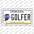 Golfer Indiana Novelty Sticker Decal Small