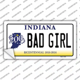 Bad Girl Indiana Novelty Sticker Decal Small