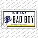 Bad Boy Indiana Novelty Sticker Decal Small