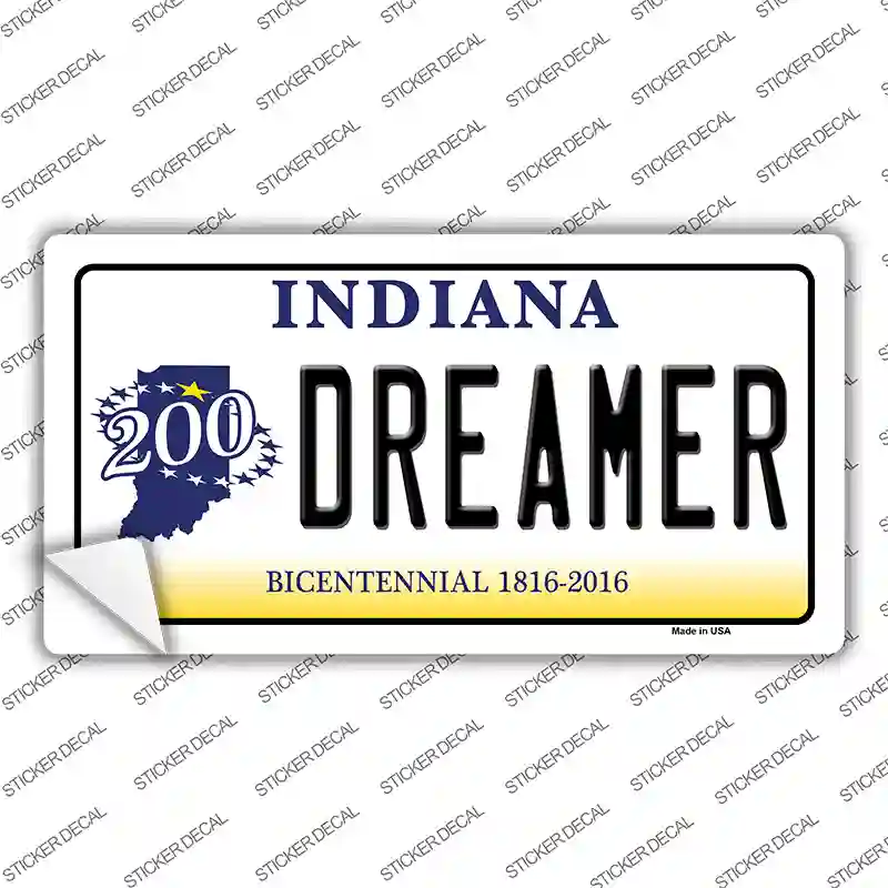 Dreamer Indiana Novelty Sticker Decal Small