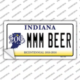 MMM Beer Indiana Novelty Sticker Decal Small