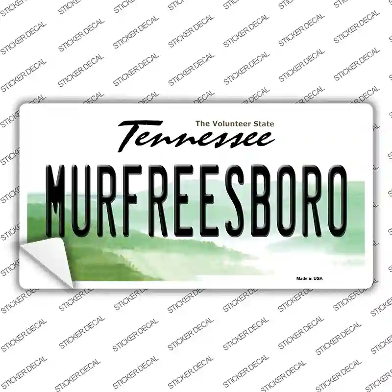 Murfreesboro Tennessee Novelty Sticker Decal Small