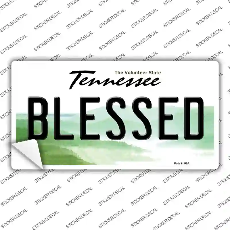 Blessed Tennessee Novelty Sticker Decal Small