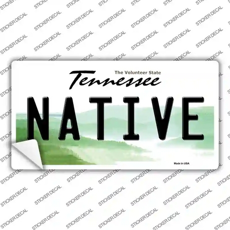 Native Tennessee Novelty Sticker Decal Small