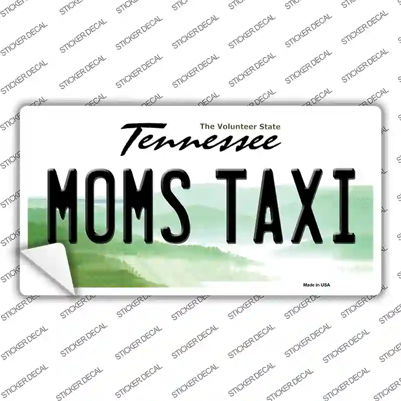 Moms Taxi Tennessee Novelty Sticker Decal Small