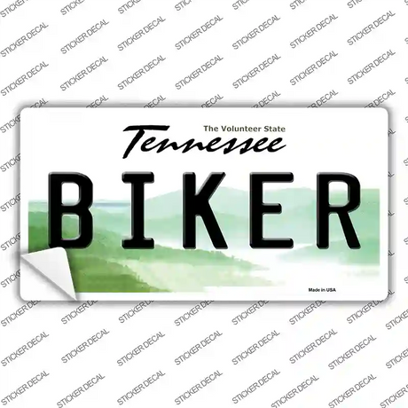 Biker Tennessee Novelty Sticker Decal Small