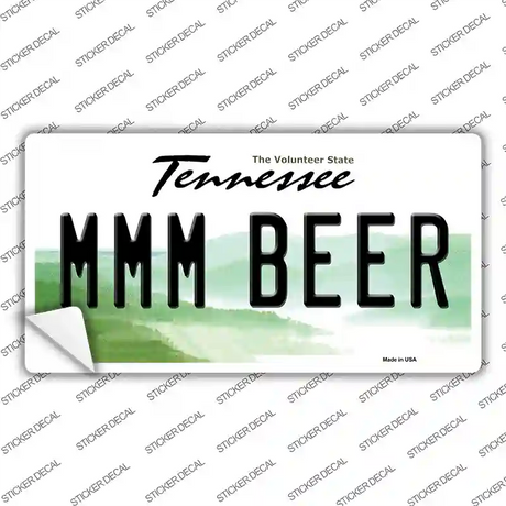 MMM Beer Tennessee Novelty Sticker Decal Small