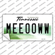 Meeooww Tennessee Novelty Sticker Decal Small