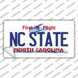 North Carolina State Novelty Sticker Decal Small